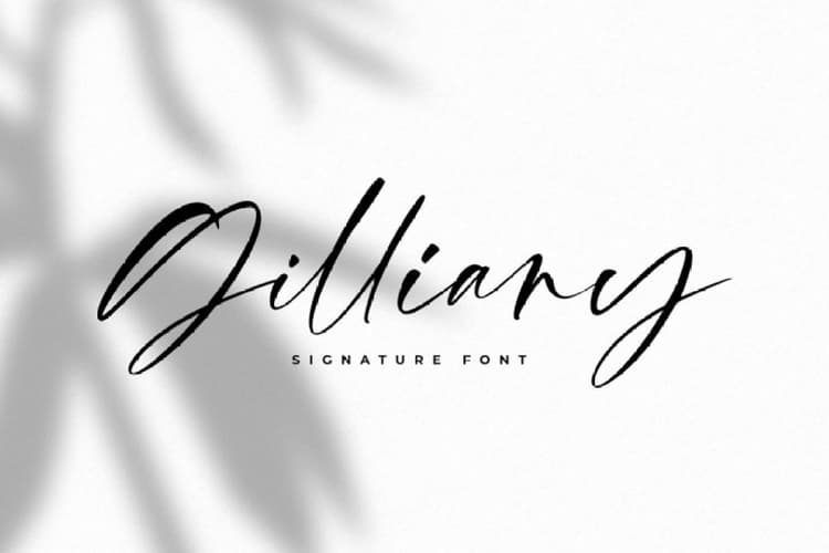 Gilliany Signature Script Font
