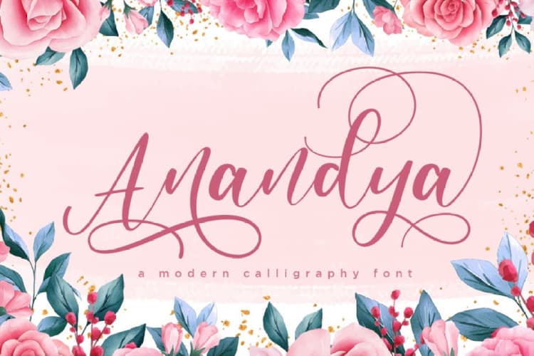 Anandya Calligraphy Script Font