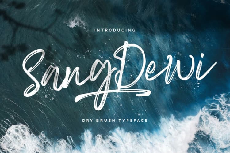 Sang Dewi Hand Brush Script Font
