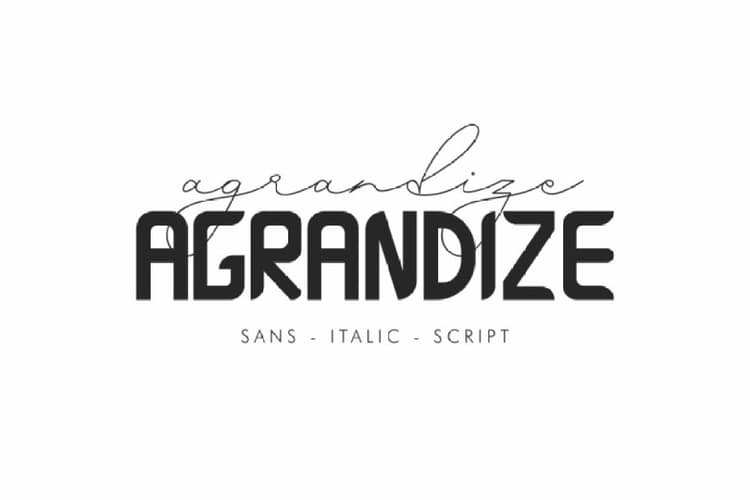 Agrandize Font Duo