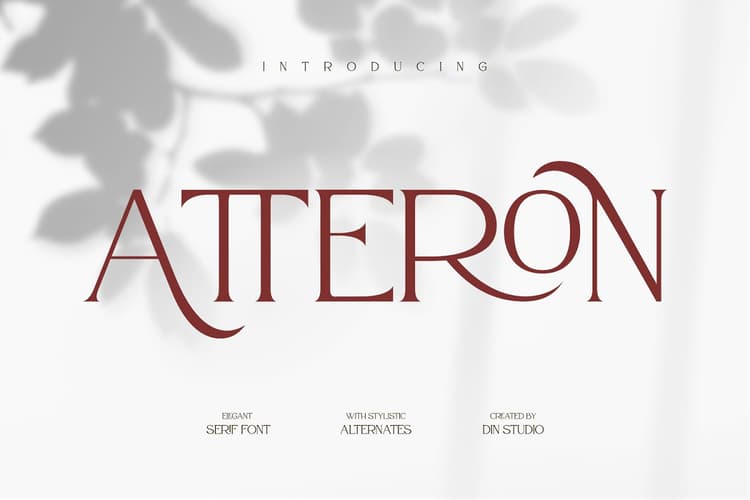 Atteron Elegant Serif Typeface