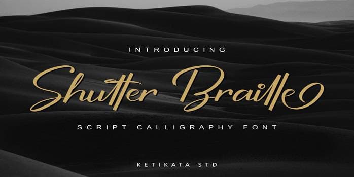 Shutter Braille Font