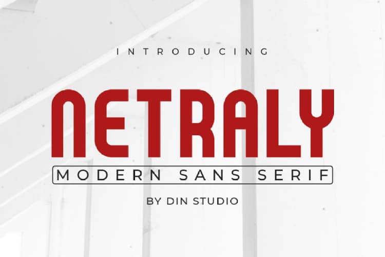 Netraly Modern Sans Serif Font