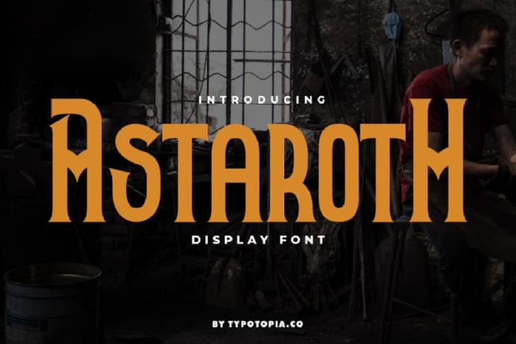 Astaroth Serif Display Font