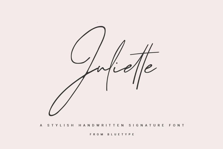 Juliette Handwritten Signature Font