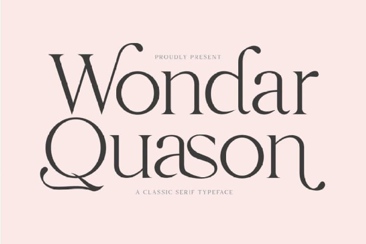 Wondar Quason Classic Serif Typeface