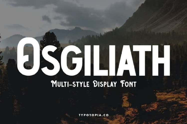 Osgiliath FontOsgiliath Multistyle Display Font