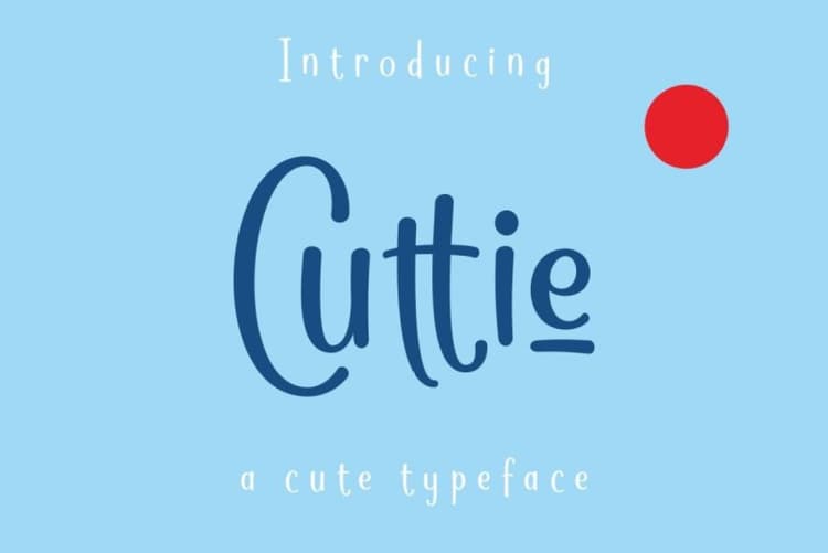 Cuttie Typeface