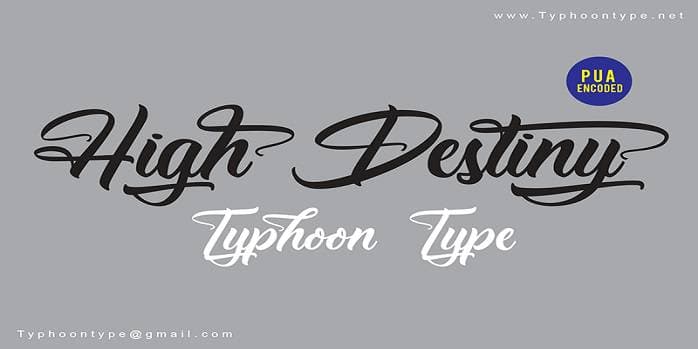High Destiny Font