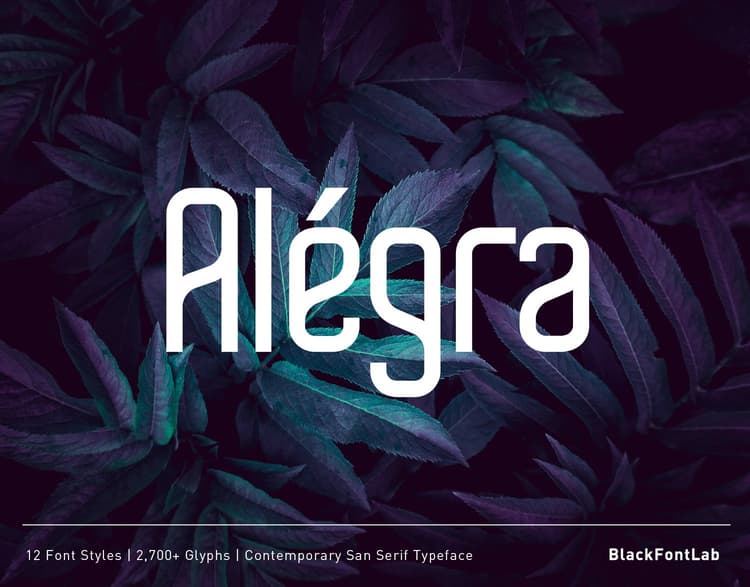 Alégra Typeface
