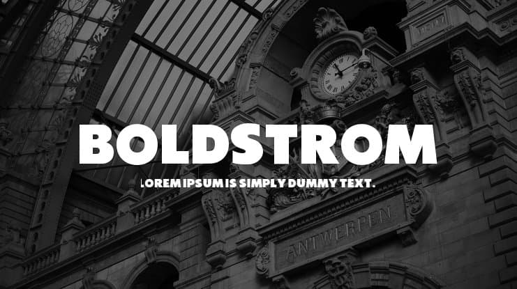 Boldstrom Font