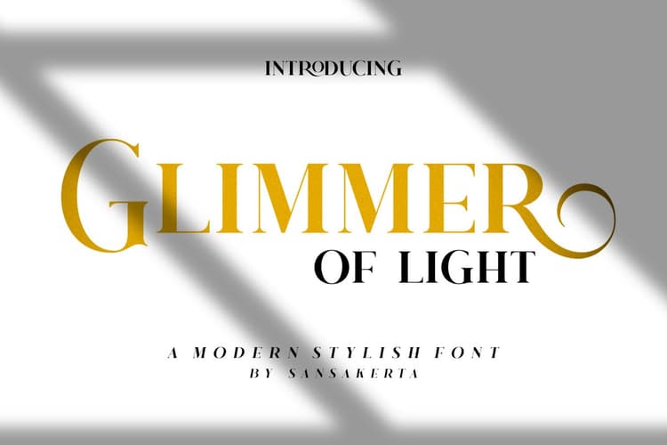 Glimmer Of Light Font