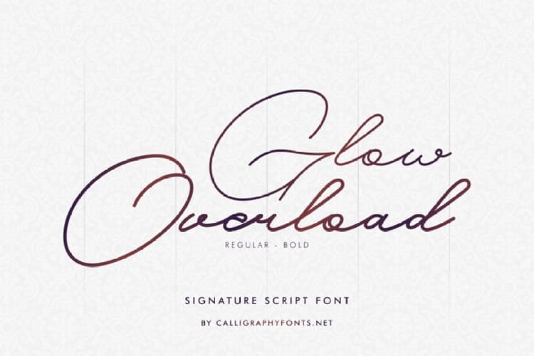 Glow Overload Font