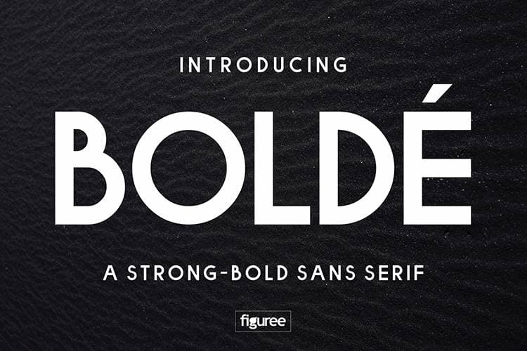 Bolde Sans Typeface