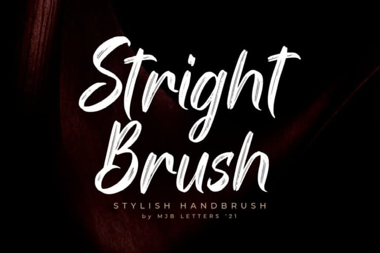 Stright Font