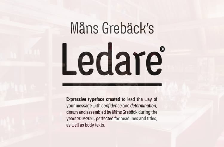 Ledare Font