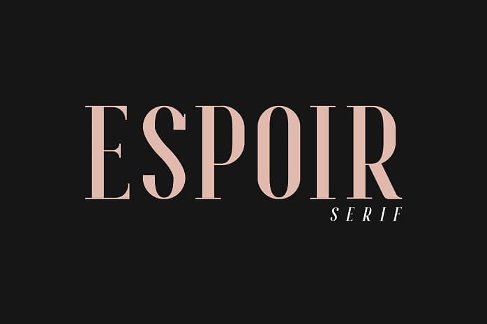 Espoir Serif Font Family