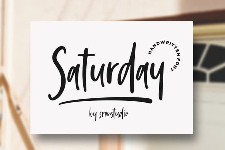 Saturday Vibes Script Font