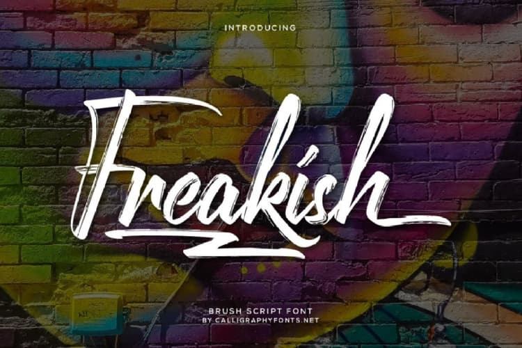 Freakish FontFreakish Brush Script Font