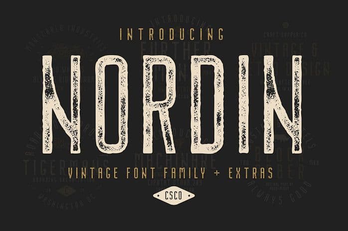 Nordin Vintage Font