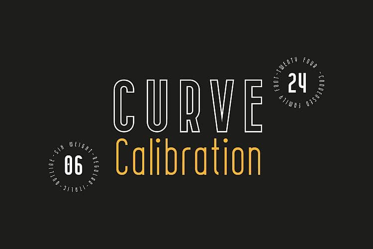 CURVE Calibration Typeface