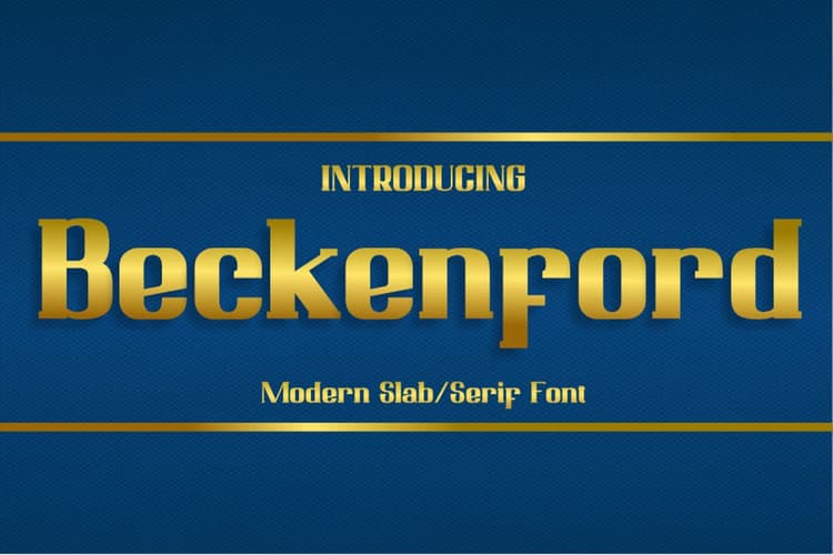 Beckenford Font