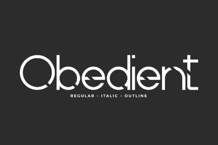 Obedient Font