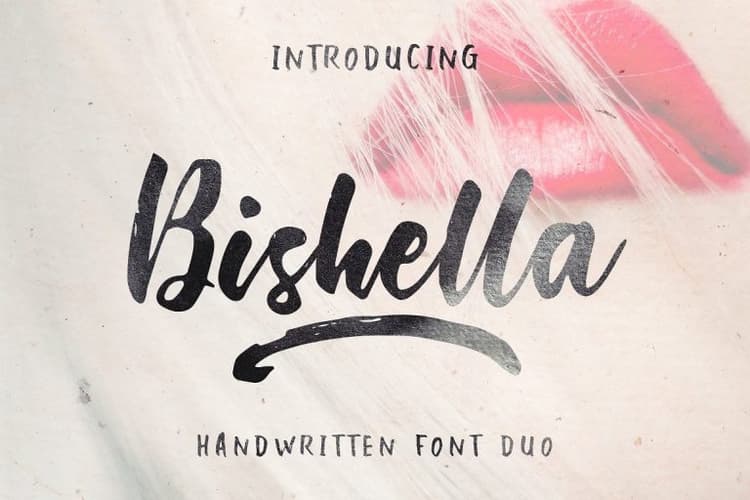 Bishella Brush Font