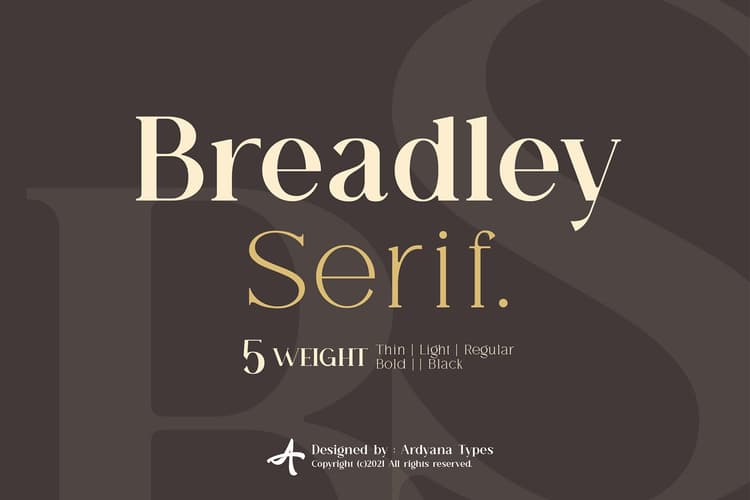 Breadley Serif Font