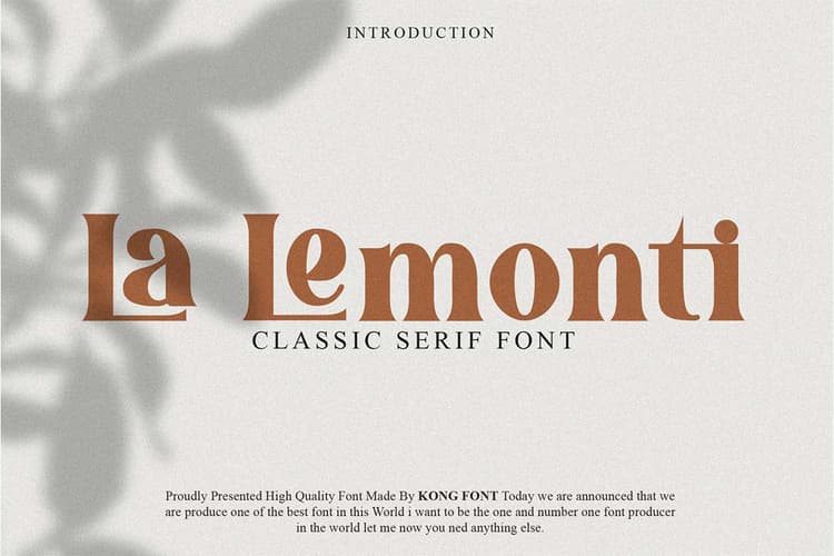 La Lemonti Font