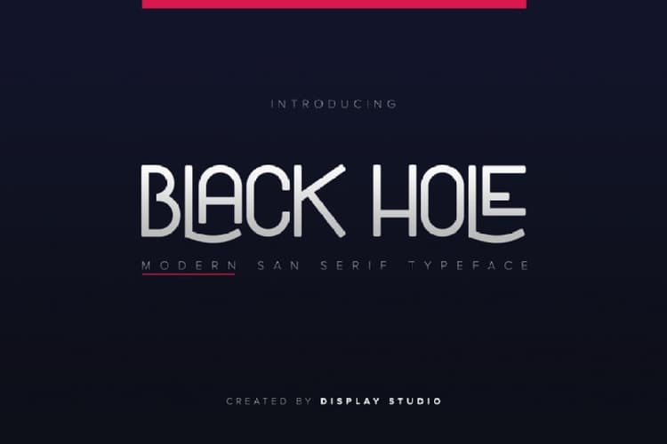 Black Hole Font