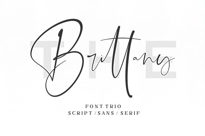 The Brittany Font Trio