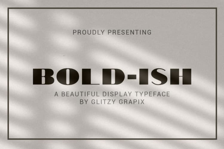 Bold-ish Font