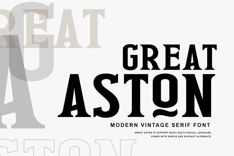 Great Aston Font