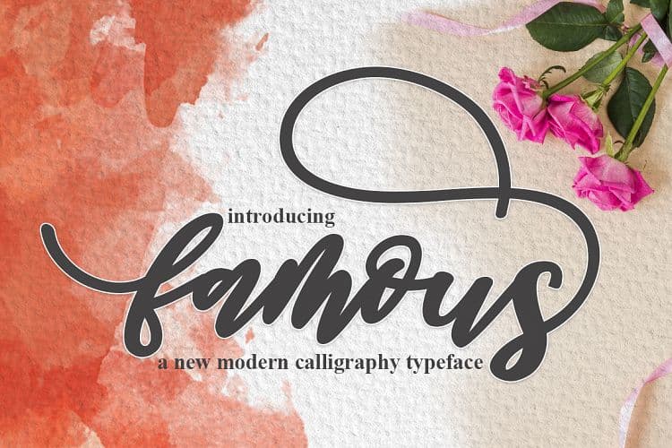 Famous Script Font