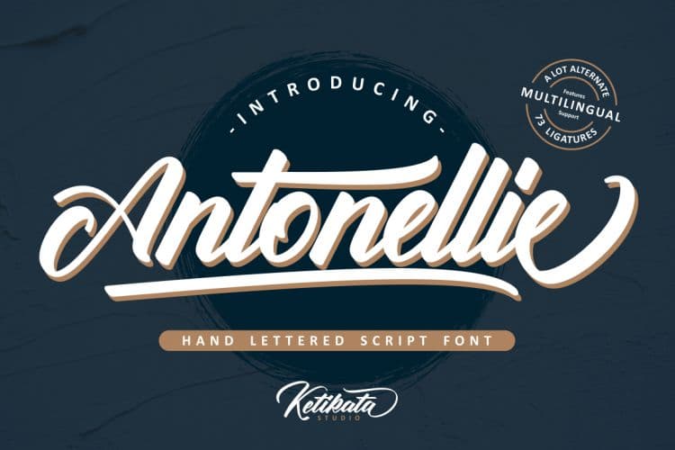 Antonellie Calligraphy Font