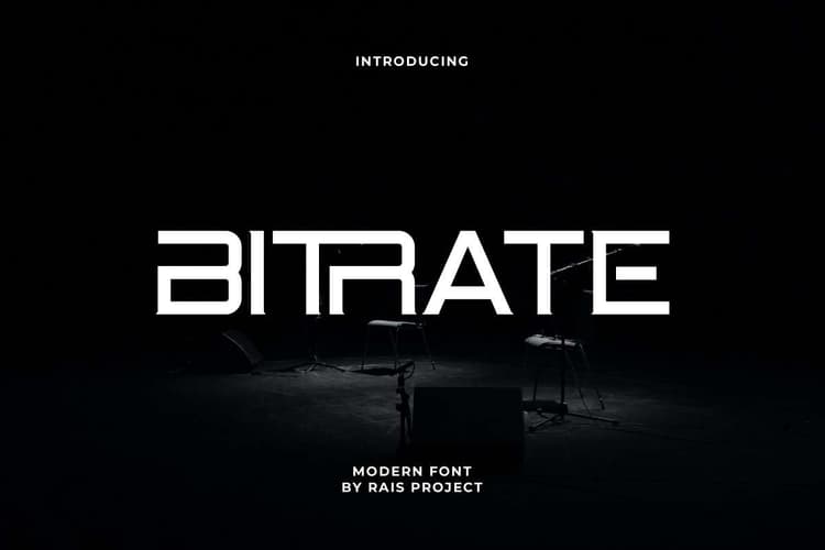 Bitrate Font