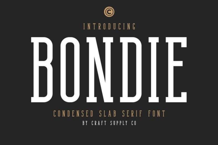 Bondie Slab Serif Font