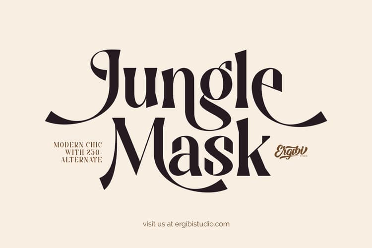 Jungle Mask Font