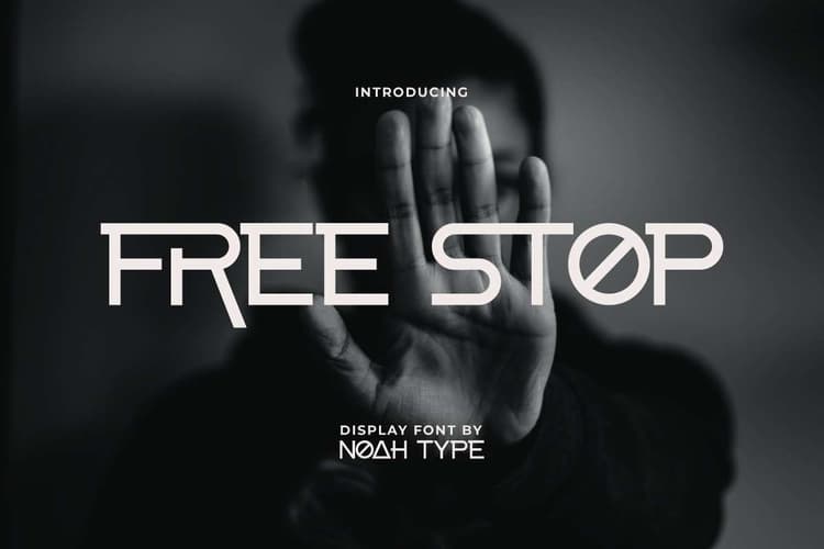 Free Stop Font