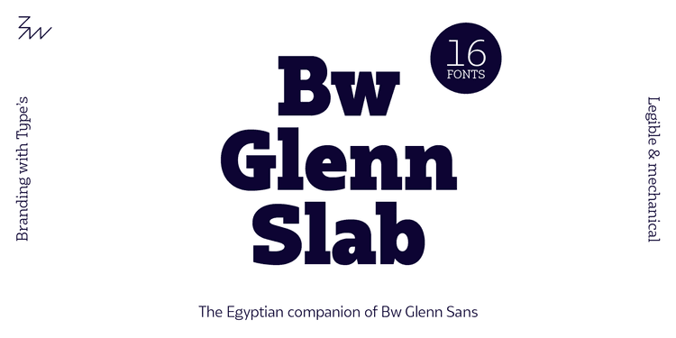 Bw Glenn Slab Font Family