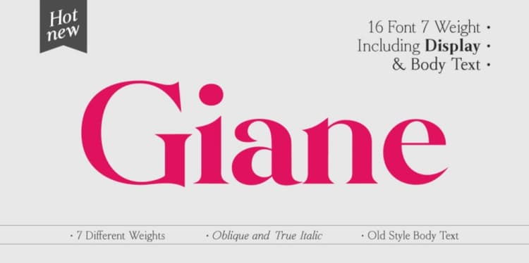 Giane Font Family