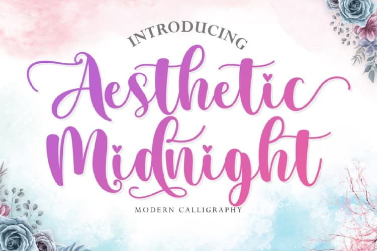 Aesthetic Midnight Font