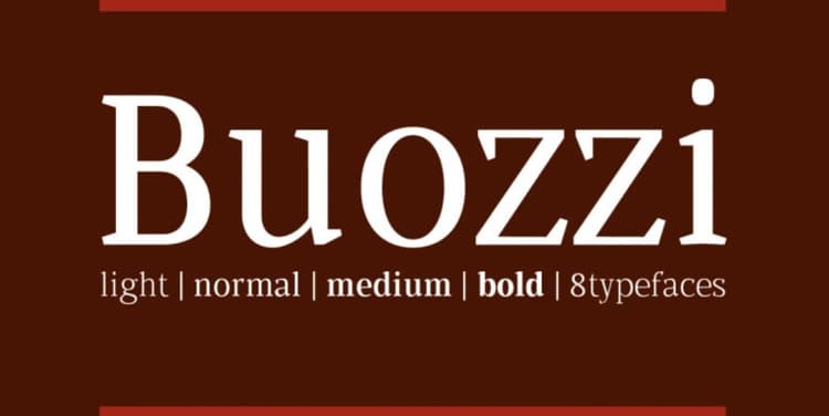 Buozzi Font Family