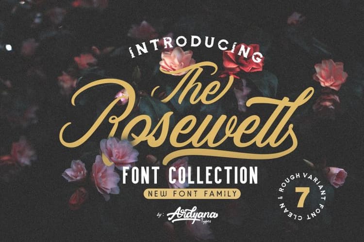 Rosewell Script Font