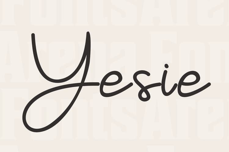 Yesie Font