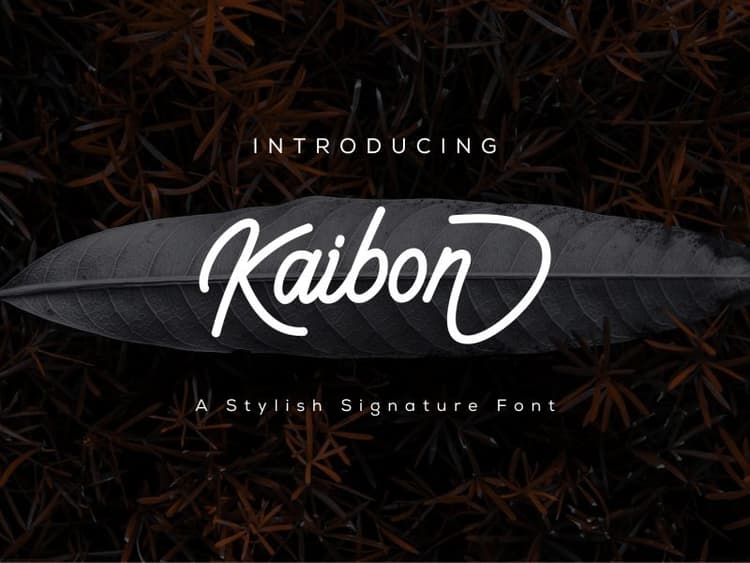 Kaibon Signature Font