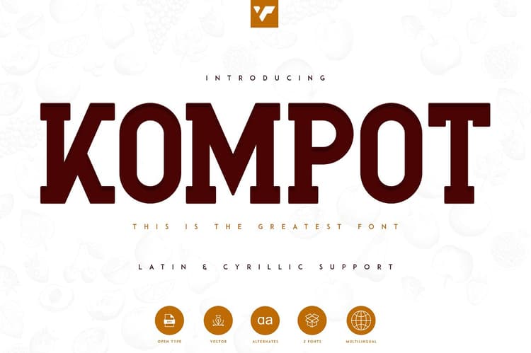 Kompot Slab Font