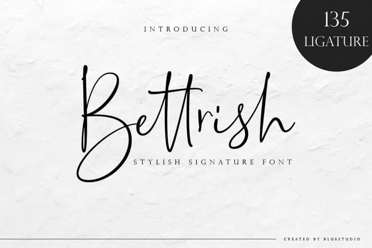 Bettrish Signature Font