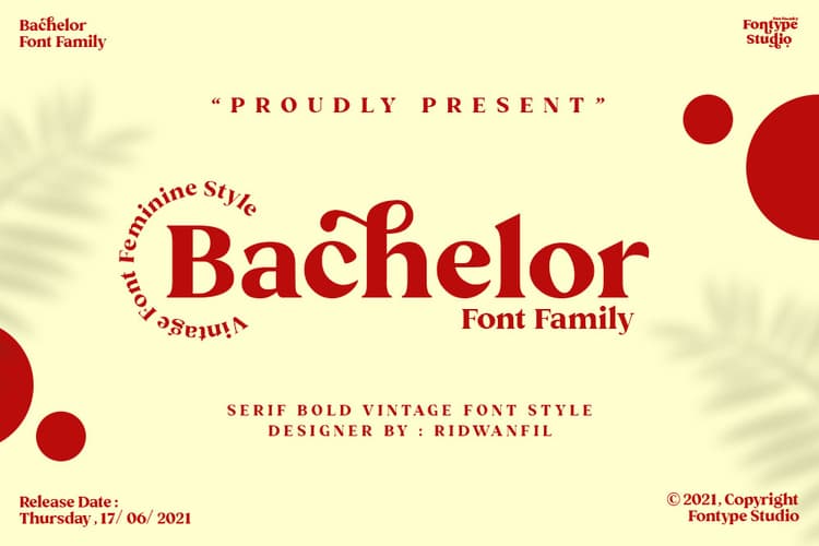 Bachelor Font Family